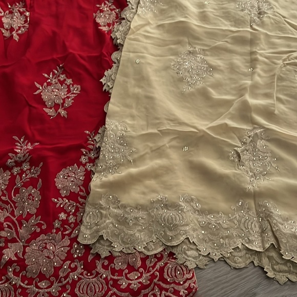 Red pajami kameez with dupatta stunning outfit!! - Picture 3 of 3